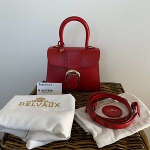 Delvaux Brillant Mini Lipstick Red. Certificate of Authenticity